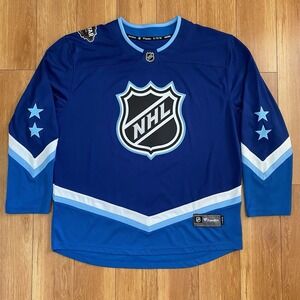 NHL ALL STAR GAME HOCKEY JERSEY BLUE BREAKAWAY 2022 BLUE Mens XL Fanatics NWOT